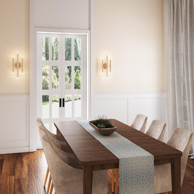 Ignis Mid-Century Modern Gold 6-Light Wall Sconce