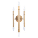 Ignis Mid-Century Modern Gold 6-Light Wall Sconce