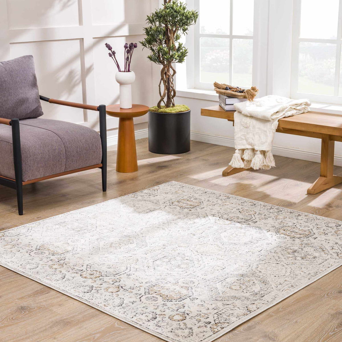Parkerfield Area Rug, installed in a room