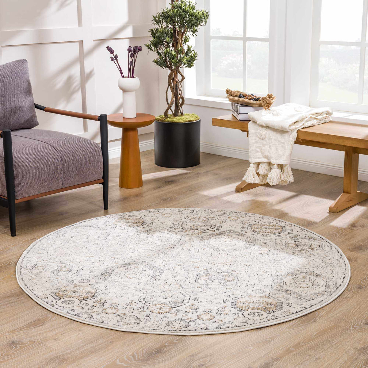 Parkerfield Area Rug, installed in a room