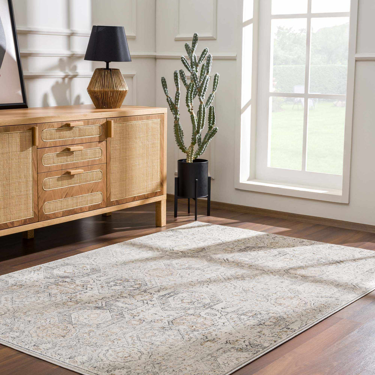 Parkerfield Area Rug, installed in a room