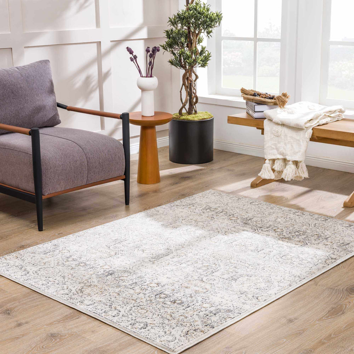 Parkerfield Area Rug, installed in a room