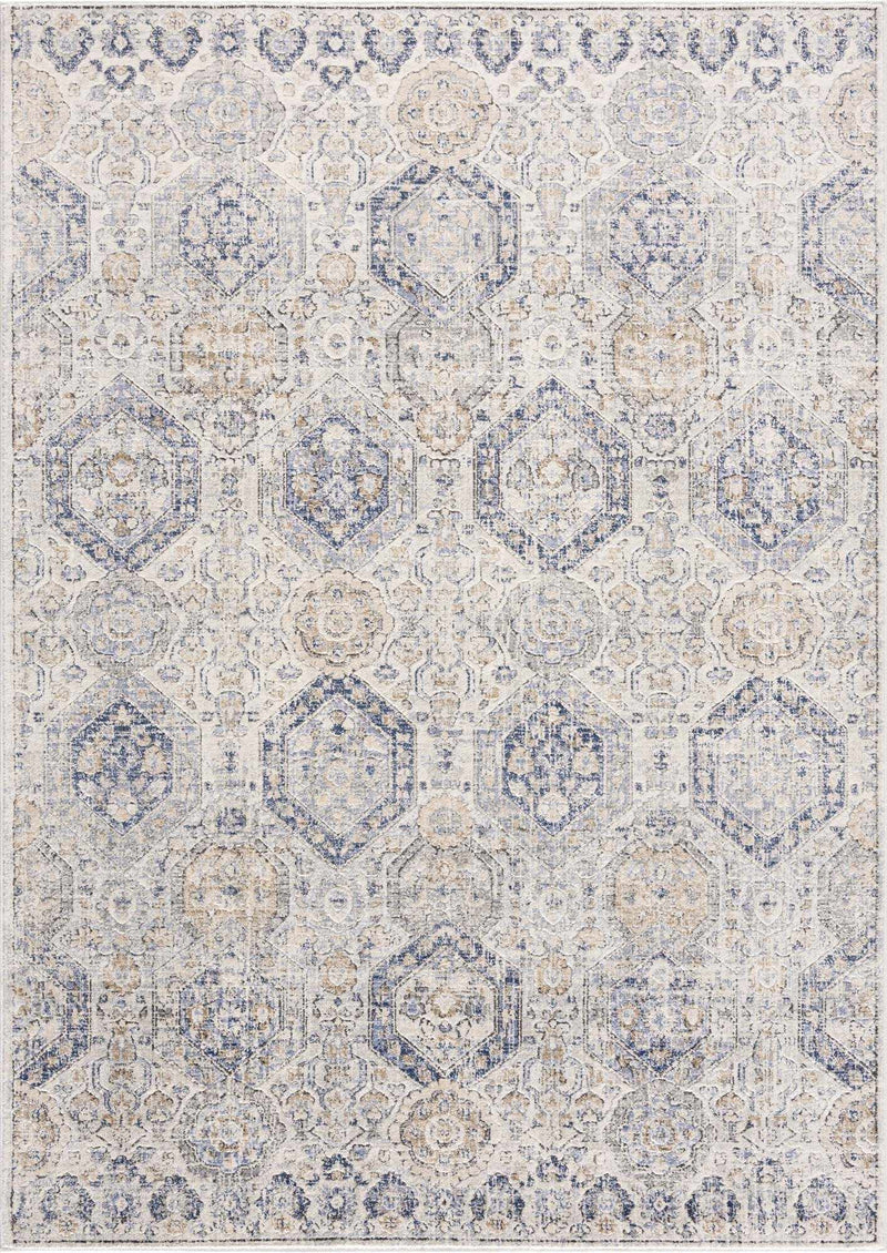 Parkerfield Cream & Blue Area Rug