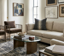 Ikat Pillow Cover in Charcoal, Peter Dunham Textiles