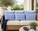 Blue Rain Outdoor Cushion Covers – 2 Pack | Coastal Patio Pillow Covers | Fits IKEA Duvholmen & Kuddarna