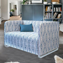 Boho Indigo Blue Slipcover – Compatible with IKEA Knopparp Sofa (3-Seater)