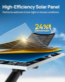 9500W Aluminum Solar Street Lights Outdoor, 500000LM High Powered Commercial Parking Lot Lights 6500K Dusk to Dawn with Remote