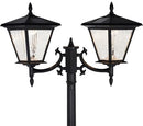 Energizer 2 Heads Solar Post Lamp With Planter