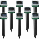 8 Pack Mole Repellent Solar Sonic Groundhog Repeller Gopher Deterrent Vole