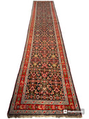 3’4” x 17’ Karabkah Antique Caucasian Wool on Wool Runner