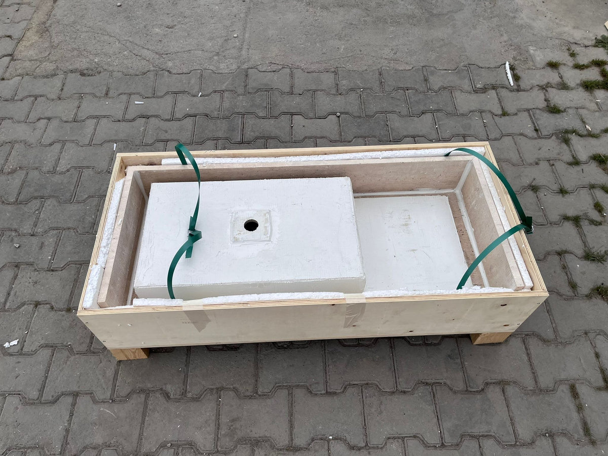 Handcrafted Travertine Bathroom Sink - Custom Vein Cut Natural Stone, photo 10 of 10