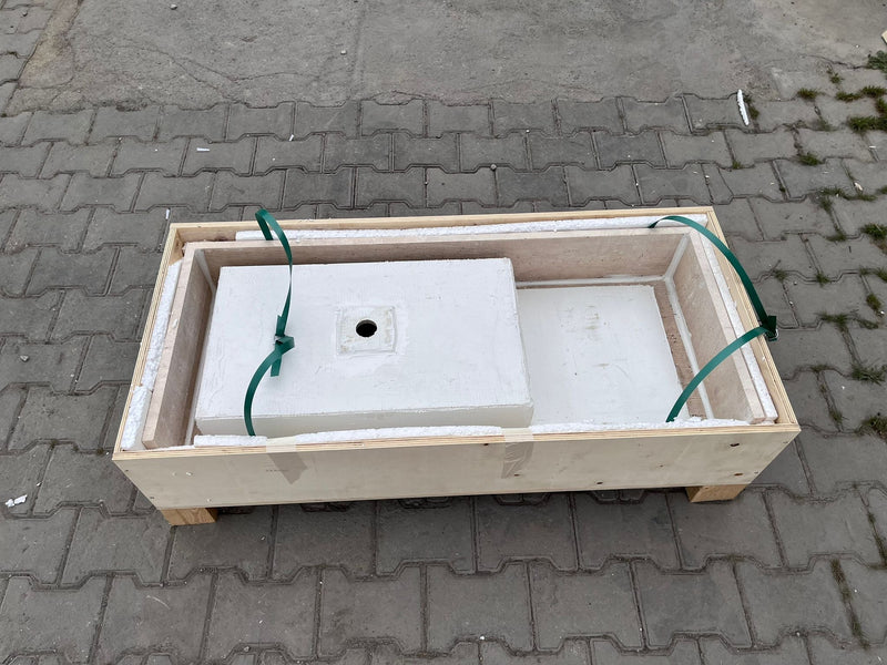 Handcrafted Travertine Bathroom Sink - Custom Vein Cut Natural Stone, photo 10 of 10