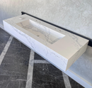 HANDCRAFTED CUSTOM COANTE CALACATTA RIVIERA SINK (QU-099)