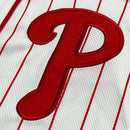 Philadelphia Phillies Pinstripe Logo Baseball Jersey by Dynasty Sports & Framing