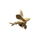 Teak Flying Fish Sculpture