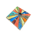 Recycled Boat Wood Square Stool/Table 18”H