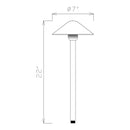 Conical AL Black 2-PACK Path Landscape Light