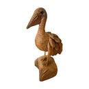 Teak Pelican 18” H