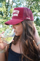 Save Water Drink Wine - Maroon Corduroy Trucker Hat