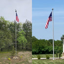 Commercial Solar Flag Pole Light Outdoor Dusk to Dawn, 266 led Light, 4200lm Super Bright