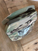 Pair of 10x12 Level IV Ceramic PE Plates Ballistic FRONT AND BACK (SIZE SMALL to LARGE) Curved with Shooters Cut