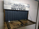 LARGE “VISITORS BRING HAPPINESS” GUN CONCEALMENT WALL ART