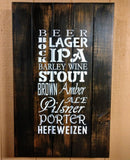Craft Beer Hidden gun storage sign