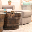 Whiskey Barrel Oak Coffee Table