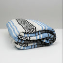 Light Blue Mexican Falsa Blanket | Bulk Savings