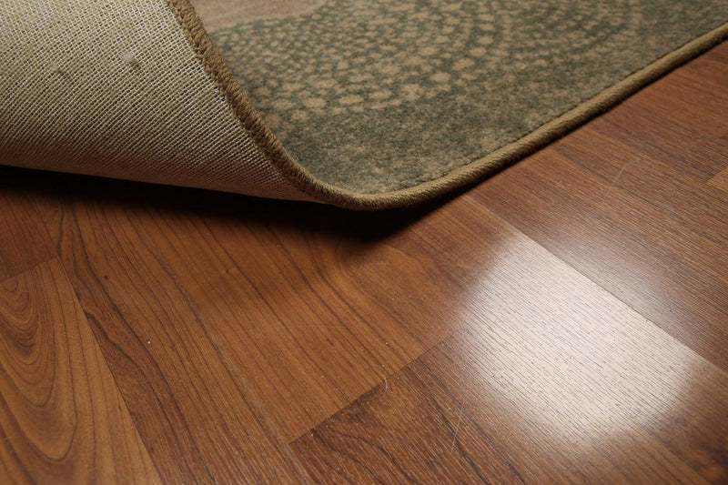 5'4"x7'8" Tan, Aqua, Multi Color Machine Made San Diego State Logo High Density Hand Carved Effect Modern Oriental Rug