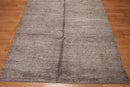 5x8 Brown Hand Knotted Textured Ombre 100% Wool & Banana Silk Oriental Area rug