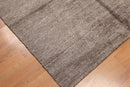 5x8 Brown Hand Knotted Textured Ombre 100% Wool & Banana Silk Oriental Area rug