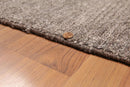 5x8 Brown Hand Knotted Textured Ombre 100% Wool & Banana Silk Oriental Area rug