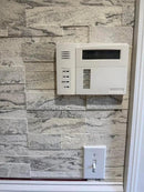 Gray Chateau - Self-Adhesive 3D Peel & Stick Real Stacked Stone Tiles [Pack of 10] by Stone World LLC