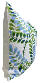 Augusta Pillow Cover in Blue Green, Thibaut Pillows