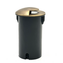 UNBP04 Stel-Path Antique Brass In-Ground Well Light Low Voltage Outdoor Lighting by Kings Outdoor Lighting