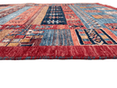 Afghan Gabbeh (4'02"x6'03") navy/blue/red