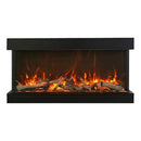 Amantii Tru-View XL XT 88 Inch Indoor Outdoor 3 Sided Electric Fireplace