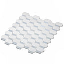 5-Pack White, Blue 11-in x 11-in Polished Natural Stone Floor and Wall Tile - Sample