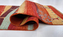 Scenic Afghan Gabbeh (2'08"x9'09") rust