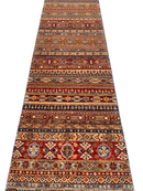 Khurjeen 2'08"x14'10" multicolor