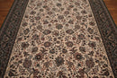 8x10 Cream, Rust Ashton European made dense 300 KPSI 100% Wool Persian Oriental Area Rug