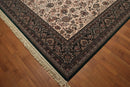 8x10 Cream, Rust Ashton European made dense 300 KPSI 100% Wool Persian Oriental Area Rug