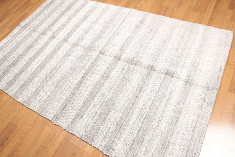 5' x 8' Handmade Traditional Oriental Bamboo silk Area rug Brown 5x8