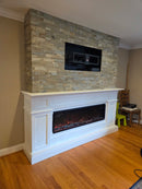 Opal Ash - Self-Adhesive 3D Peel & Stick Real Stacked Stone Tiles [Pack of 10] by Stone World LLC