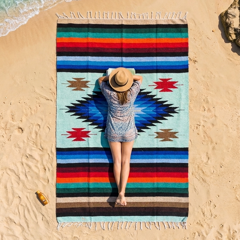 Mint Fresca Diamond Blanket, photo 3 of 4