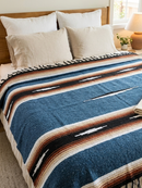 Harvest Moon Diamond Baja Blanket - Blue