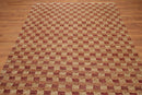 6x9 Rust Hand Knotted Samad Geometric 100% Wool Oriental Area Rug