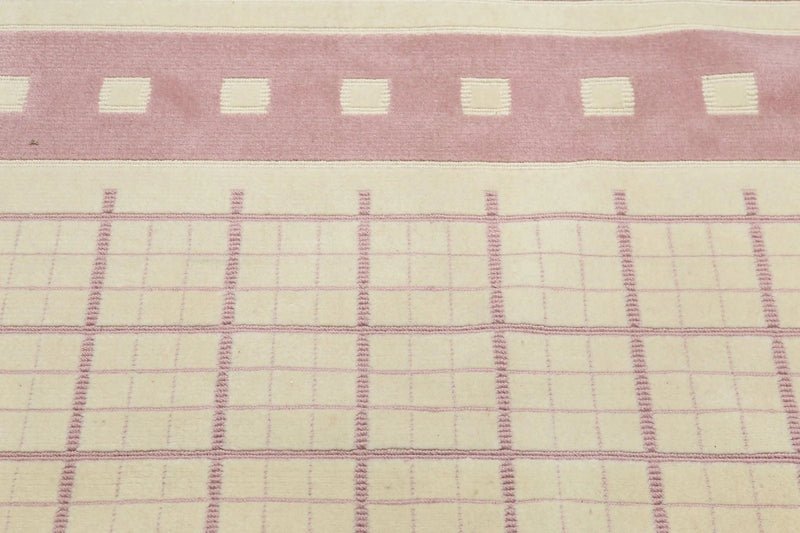 9' x 12' Handmade Traditional Oriental Area rug 100% Wool Ivory