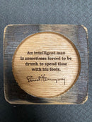 Hemingway & Twain Quote Coasters